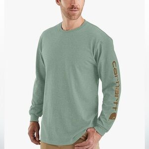 Carhartt Loose Fit Heavyweight Long-Sleeve‎ Logo Sleeve Graphic T-Shirt 2XL NWT